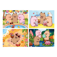 4 Progressive Puzzles - Capyfun (20,40,60,80pcs)