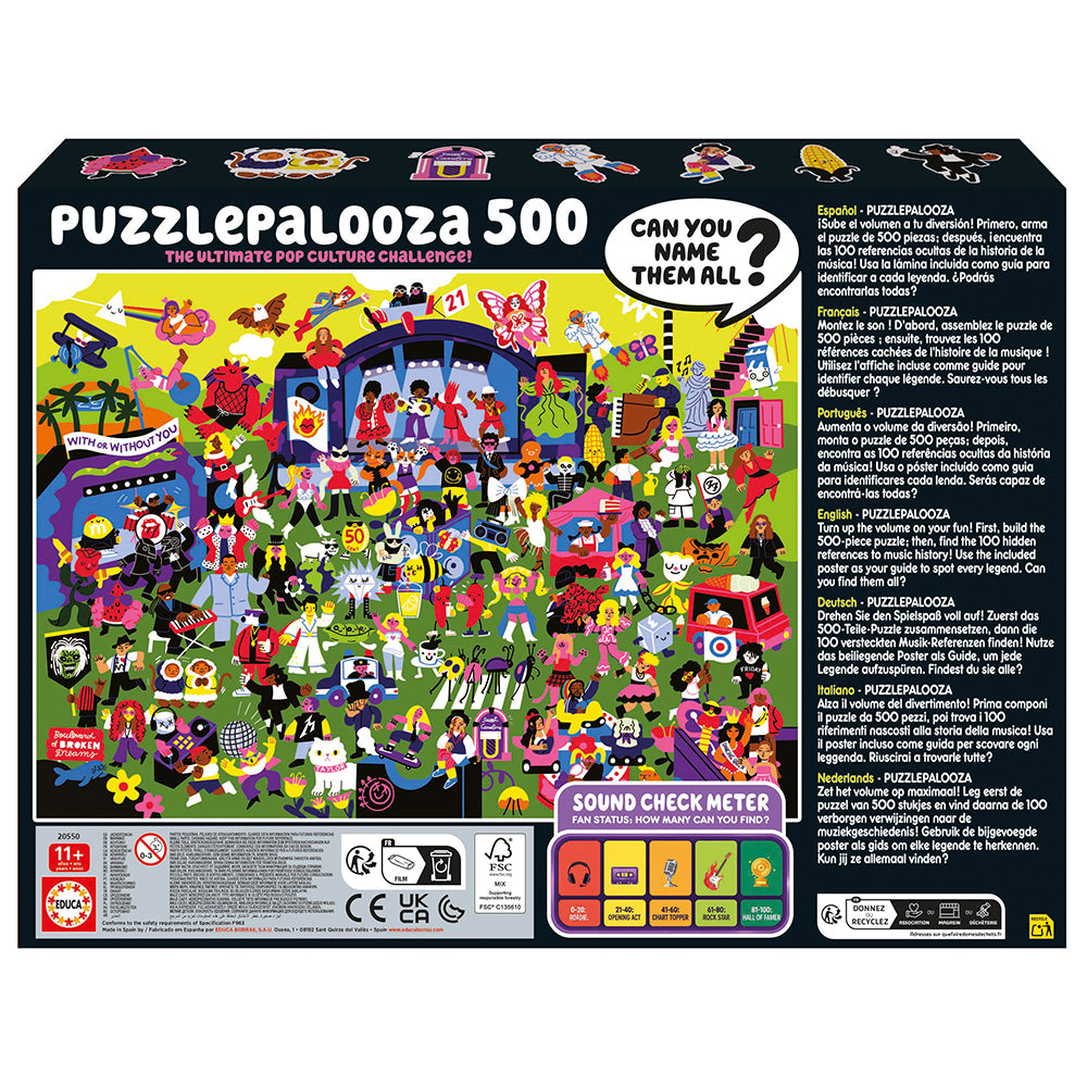 Puzzle Palooza - The Ultimate Pop Culture Challenge (500pcs)