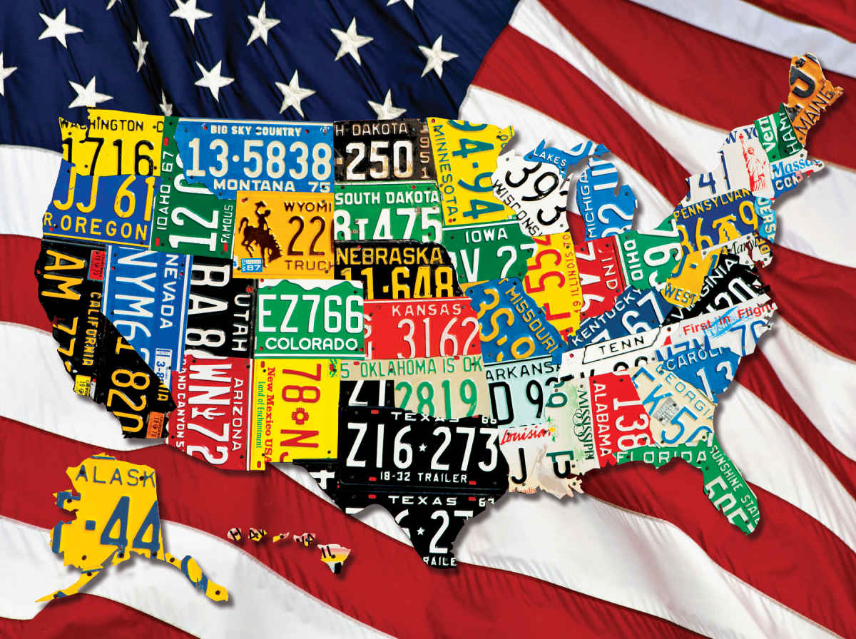 PFG State Plates, Aaron Foster (1000pcs) (Usage/Used - PUZZLES FOR GOOD)