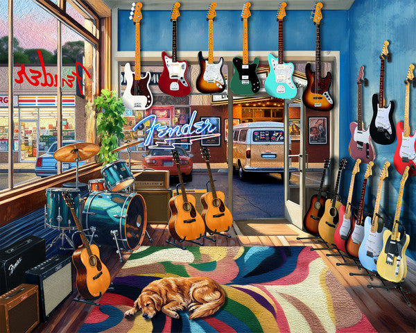 Magasin de guitares Fender (1000 pièces)