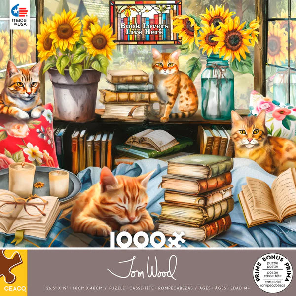 Book Lovers Live Here, Tom Wood (1000pcs)