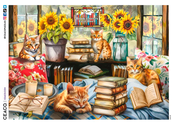 Book Lovers Live Here, Tom Wood (1000pcs)
