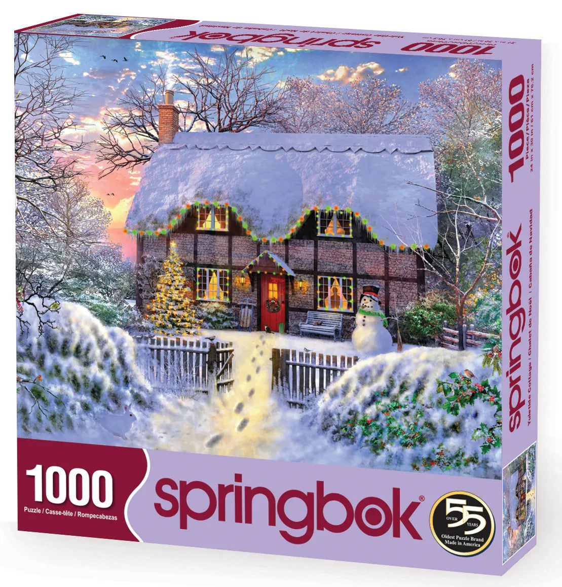 Buy Yuletide cottage, dominic davison Puzzle | Jigsaw Jungle