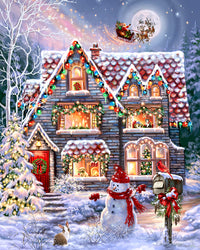 Christmas Eve Cottage, Dona Gelsinger (1000pcs)