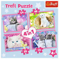 4 en 1 chats amusants (35, 48, 54, 70 PC)
