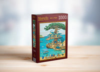 Chats sur l'arbre (1000pcs)