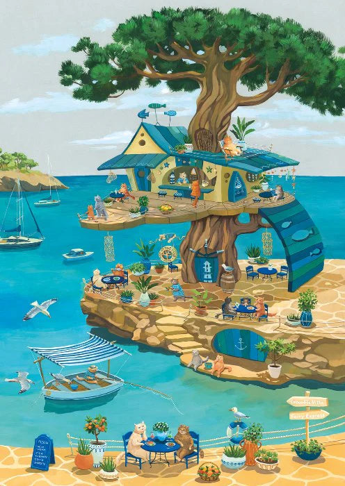 Chats sur l'arbre (1000pcs)