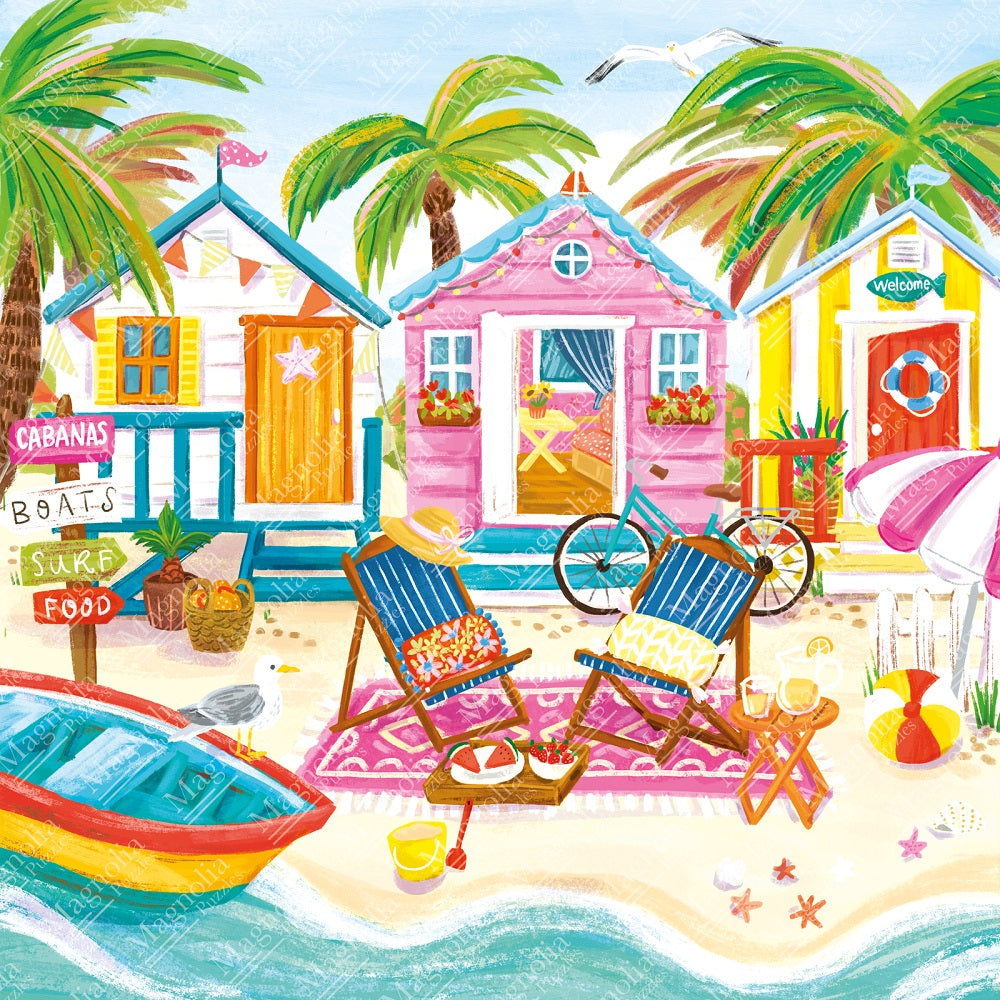 Beach Huts - Olivia Gibbs (1023pcs)