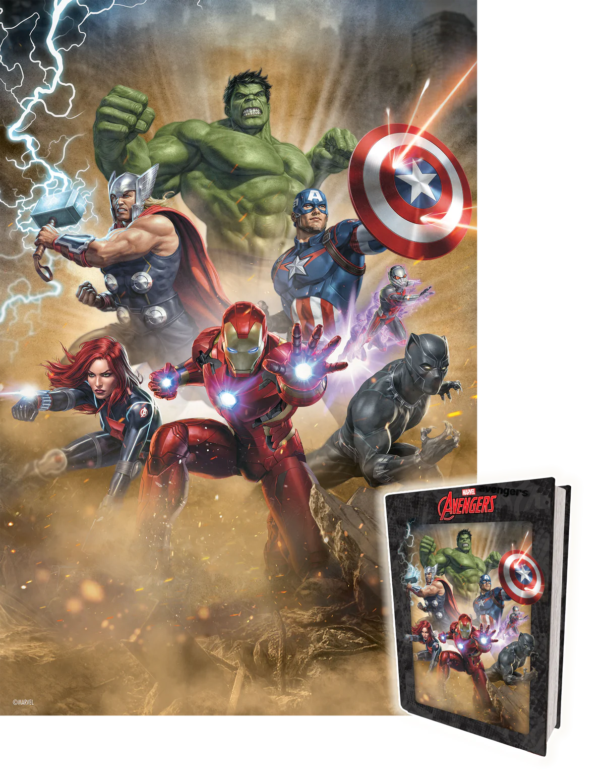 Marvel - Avengers in Collectable Tin Book (Puzzle 3D) (300pcs)