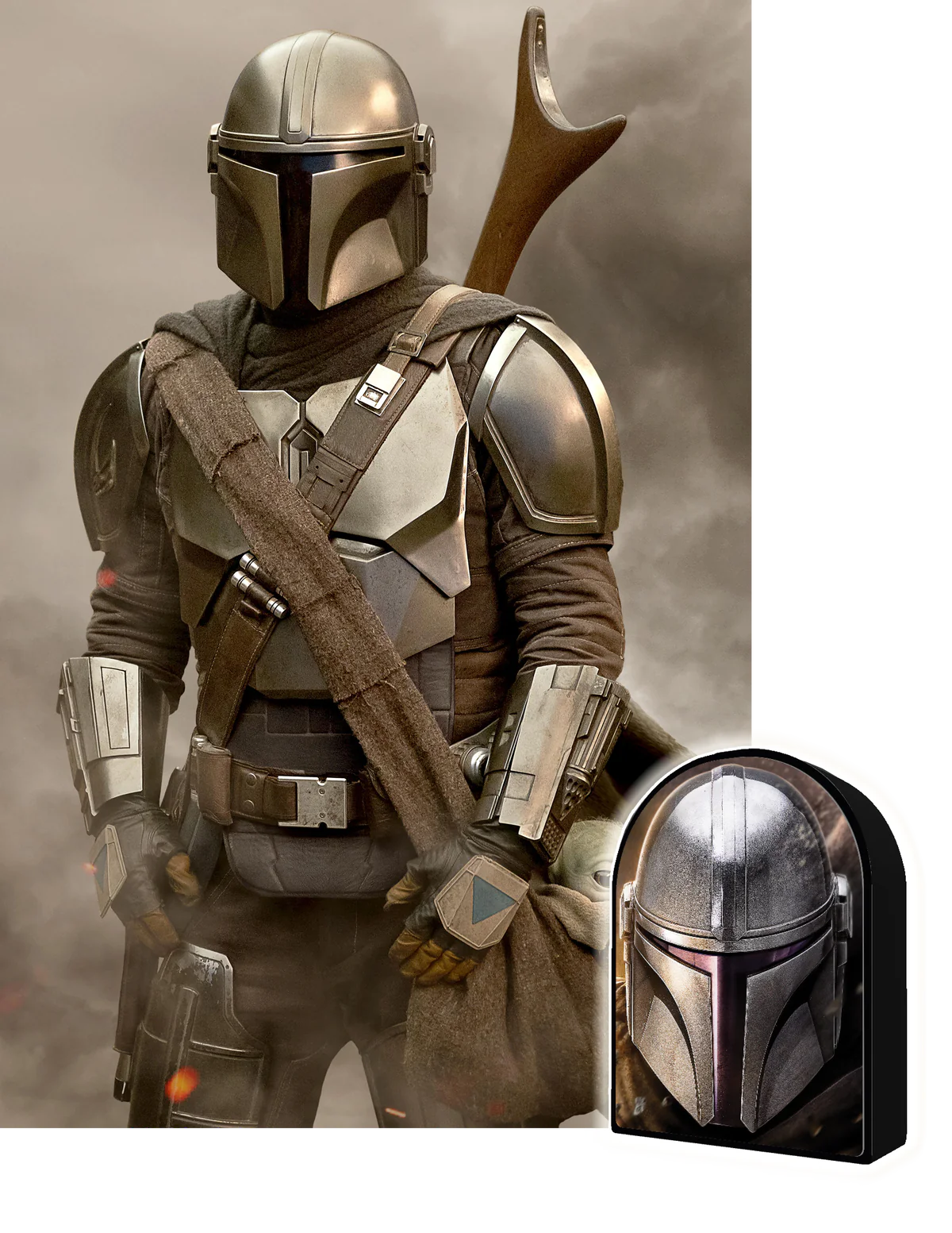 Star Wars - Mando le mandalorien dans l'étain à collectionné en forme (puzzle 3D) (300pcs)