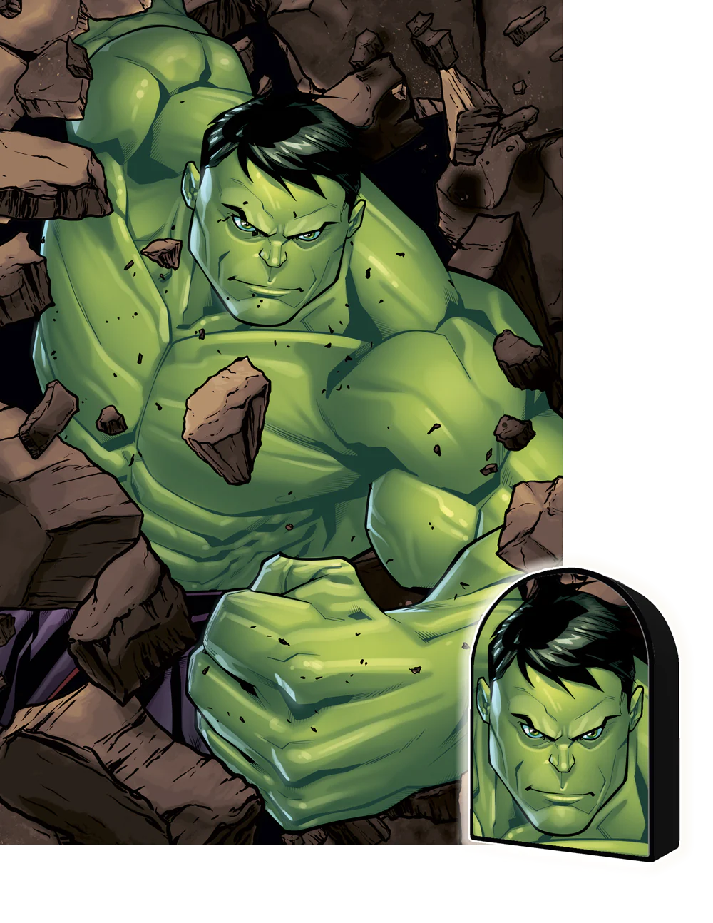 Marvel - The Hulk in Shaped Collectable Tin (Puzzle 3D) (300pcs)