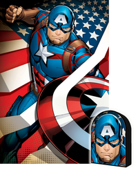 Marvel - Captain America dans l'étain à collectionnable en forme (puzzle 3D) (300pcs)