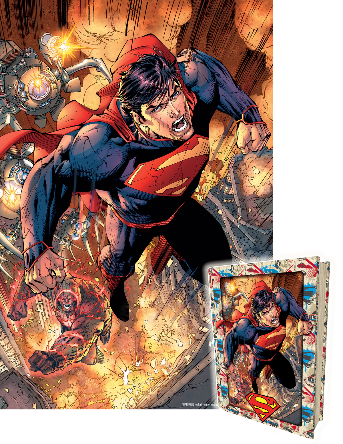 DC Comics - Superman in Collectable Tin Book (3D Puzzle) (300pcs)