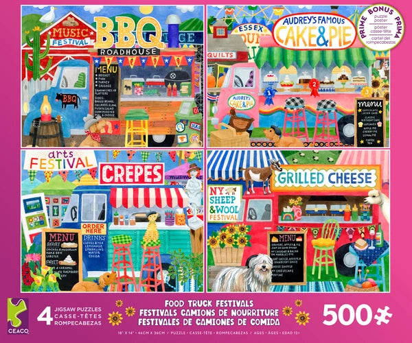 Festivals de camions de restauration, Stephanie Peterson - Multipack 4-en-1 (4 x 500pcs)