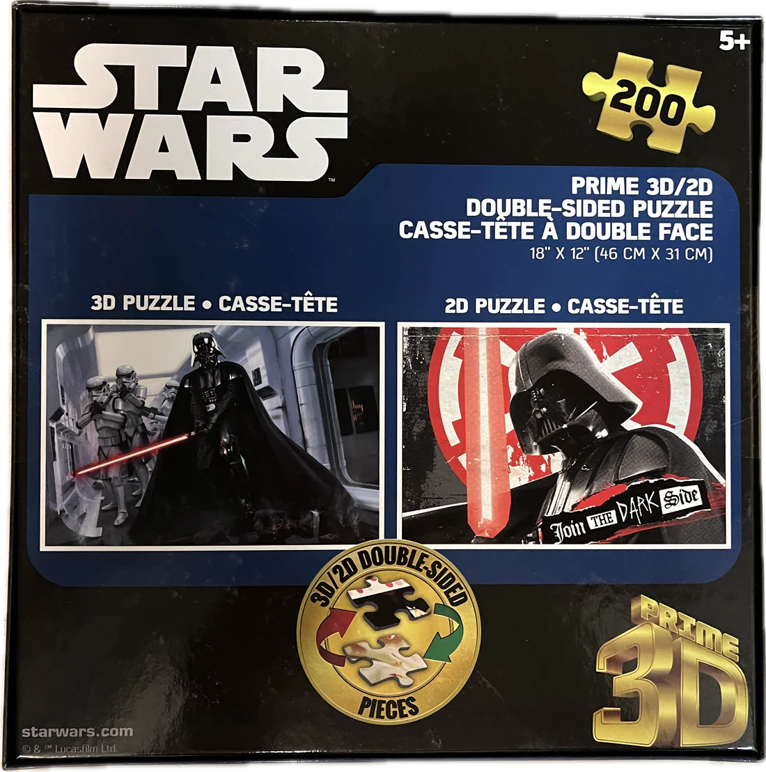 3D/2D - Star Wars - Lucasfilm (Double face) (200 pièces) 