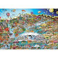 PFG Quel monde merveilleux, Charles Fazzino (2000pcs) (utilisation / utilisée - puzzles pour de bon)