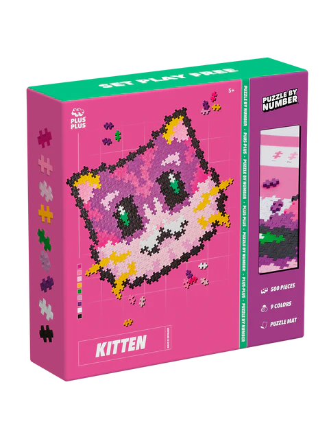 Puzzle-by-Number - Kitten (500pcs)