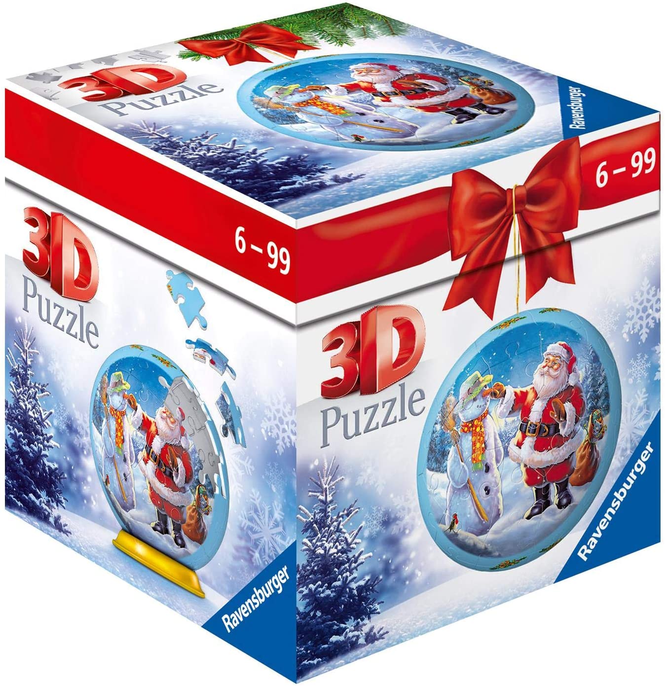 Ravensburger Santa's Snowman (Christmas 3D Puzzle Ball Ornament)