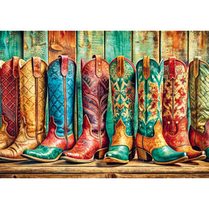 Colorful Cowboy Boots (1000pcs)