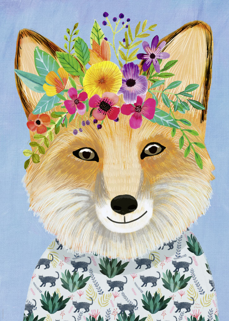 Floral Friends - Friendly Fox, Mia Charro (1000pcs)