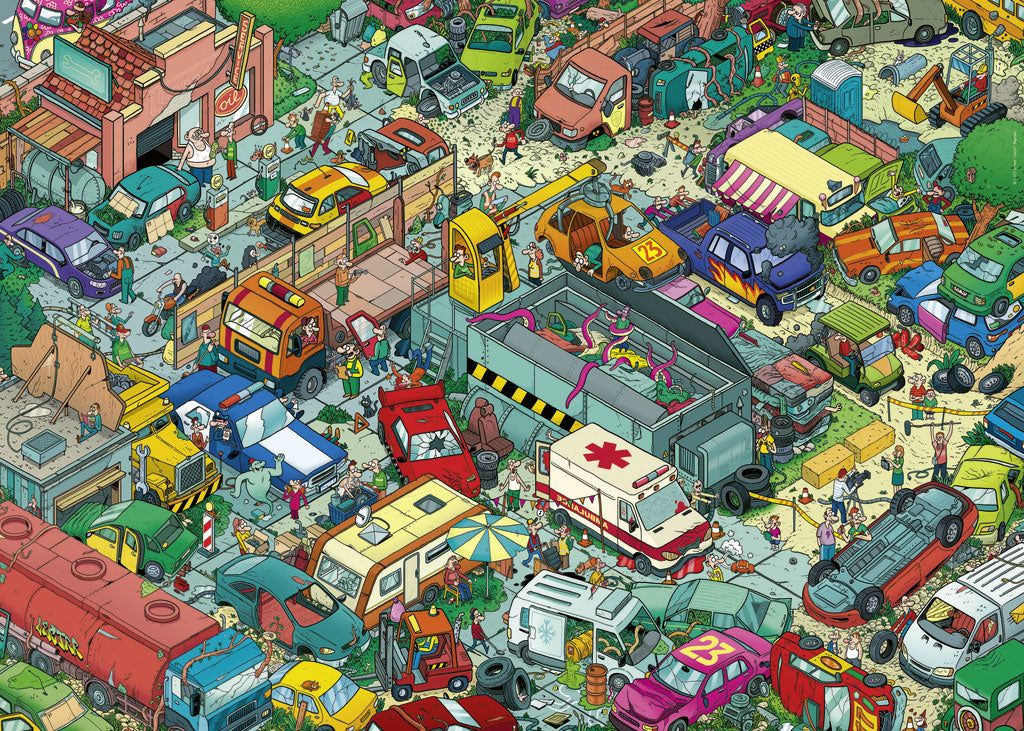 Car Cemetery (1000pcs) (Triangle Box)