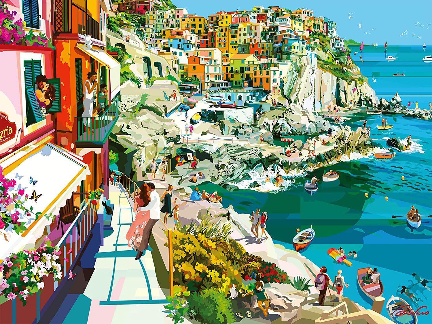 DMG Ravensburger Romance in Cinque Terre (1500pcs) (DAMAGED BOX)
