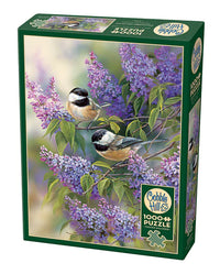 Chickadees and Lilacs
