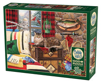 PFG Lodge Cat, Joelle McIntyre (1000pcs) (utilisation / usage - Puzzles pour de bon)