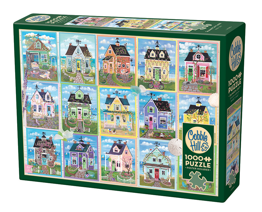 Cottages en bord de mer (1000 pc)