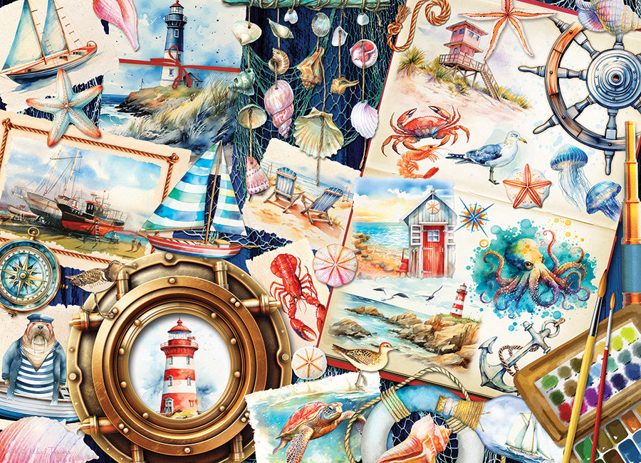 Seashore Sketchbook, Kate Ward Thacker (1000pcs)