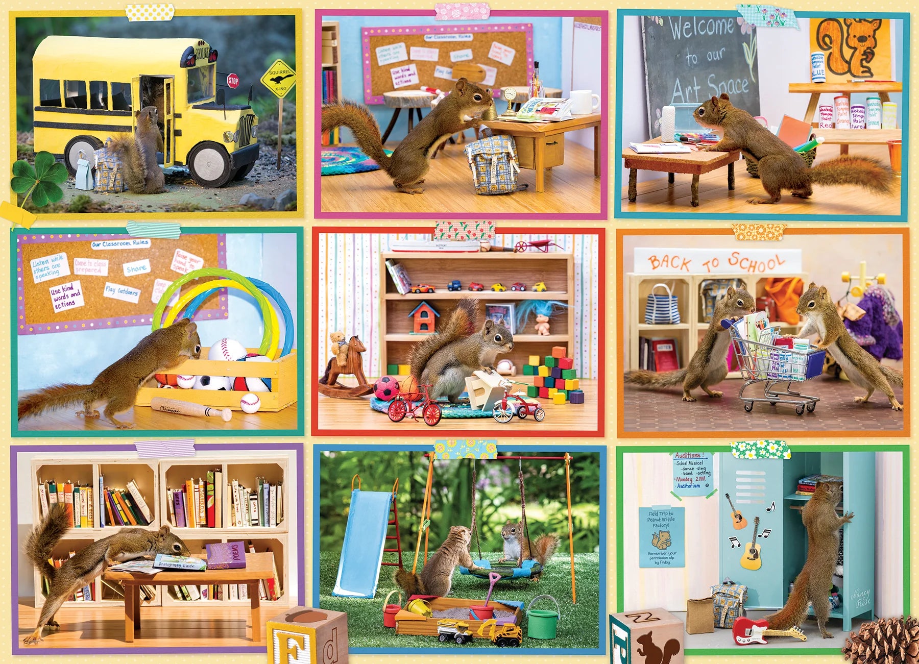 Squirrels At School (1000pcs)