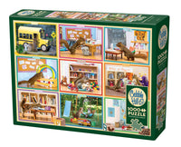 Écureuils à l'école (1000pcs)