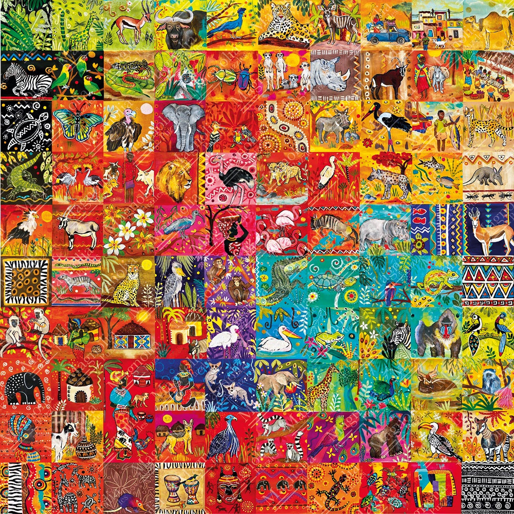 Une histoire de 100 carreaux (1023pcs)