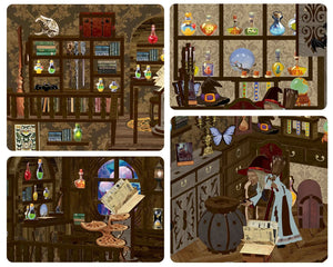Book Nook - Magic Night (Wood)