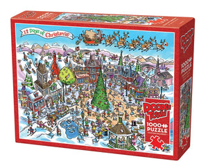 DoodleTown: 12 Days of Christmas, Dave Whamond (1000pcs)