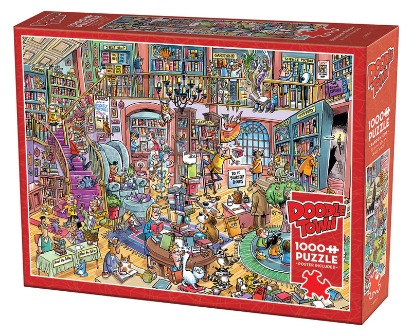 DoodleTown: Bookshelf Bedlam, Dave Whamond (1000pcs)