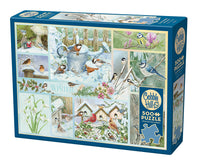 Oiseaux de jardin en hiver (500pcs)