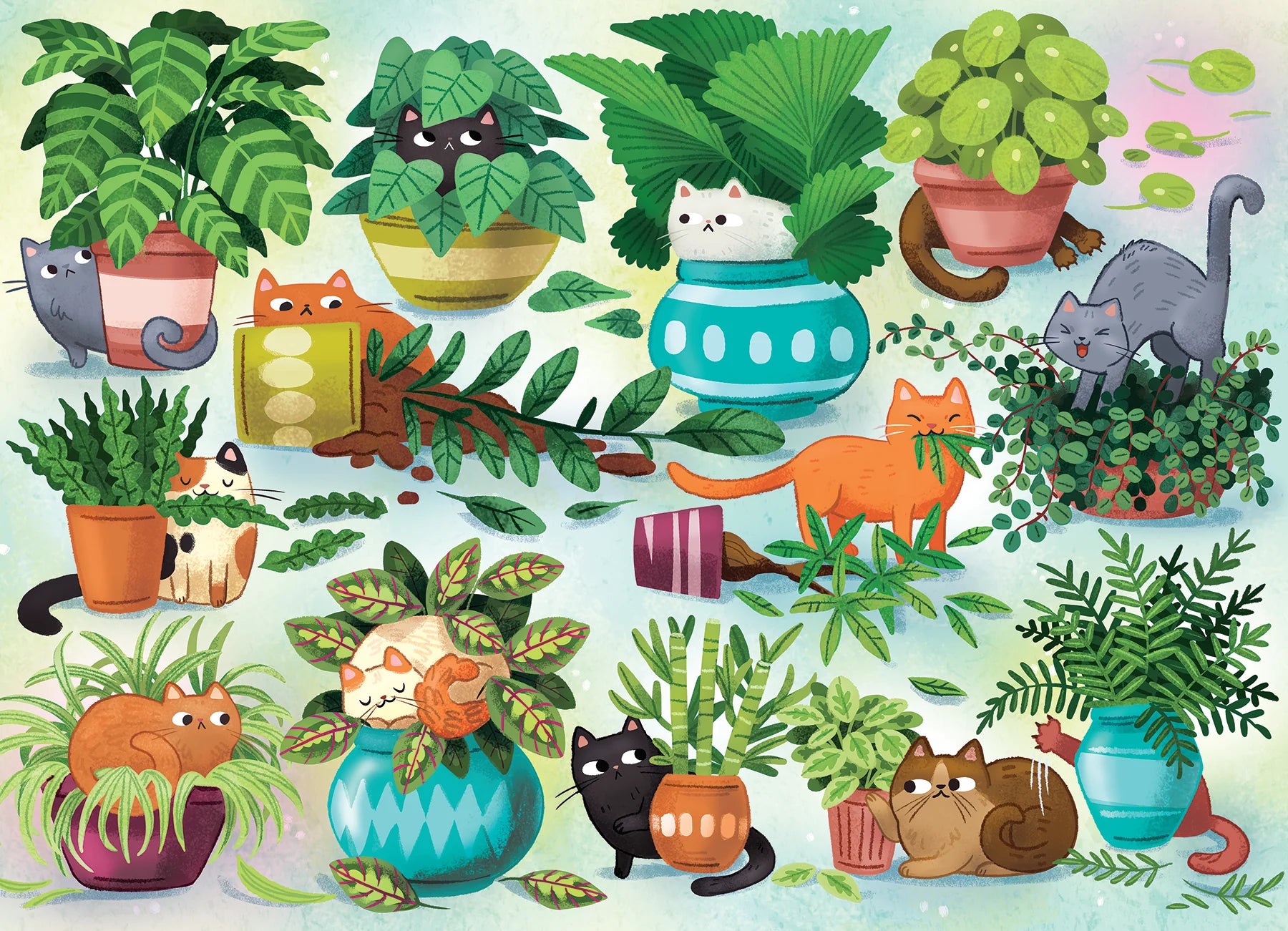 Cats vs. Plants, Michelle Simpson (500pcs)