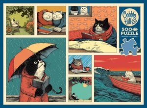 Cats Chillin With Books (500pcs)