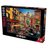 PFG Canal Cafe Venice, David MacLean (1500pcs) (utilisation / utilisée - puzzles pour de bon)