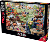 Chatons dans le salon (1500pcs)