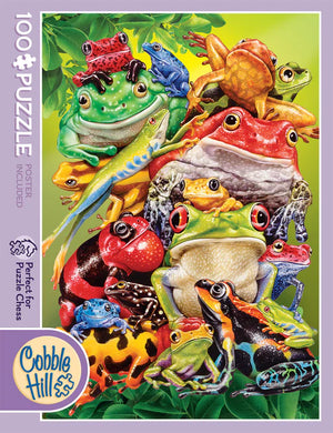 Échecs Casse-tête - Entreprise de grenouilles (100 pièces)