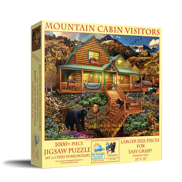 Mountain Cabin Visitors, Chris Dobrowolski (1000pcs) (EZ Grip)