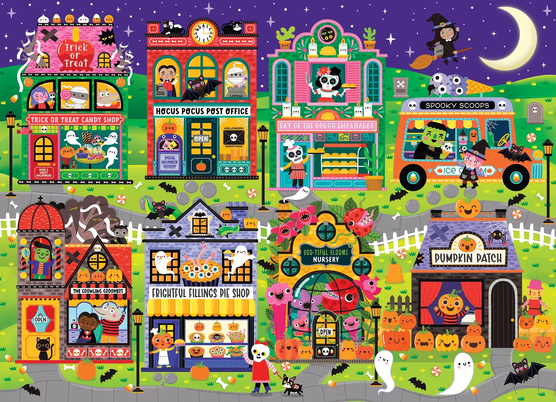 Boo Town, Liv Wan (350pcs - Family Puzzle)