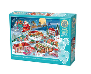 Le survol du Père Noël (Puzzle familial)