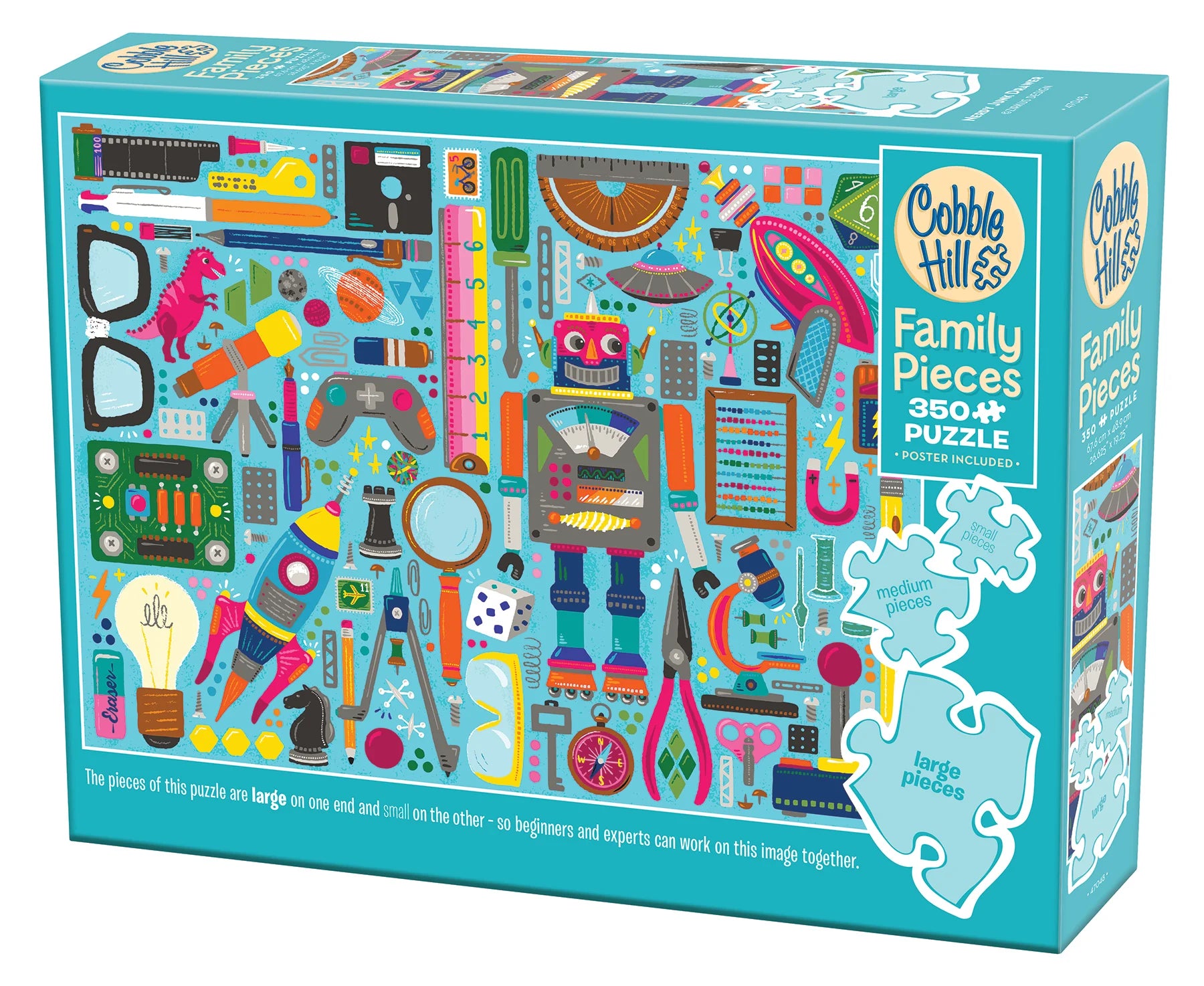 Nerdy Junk Drawer (350pcs - Family Puzzle)