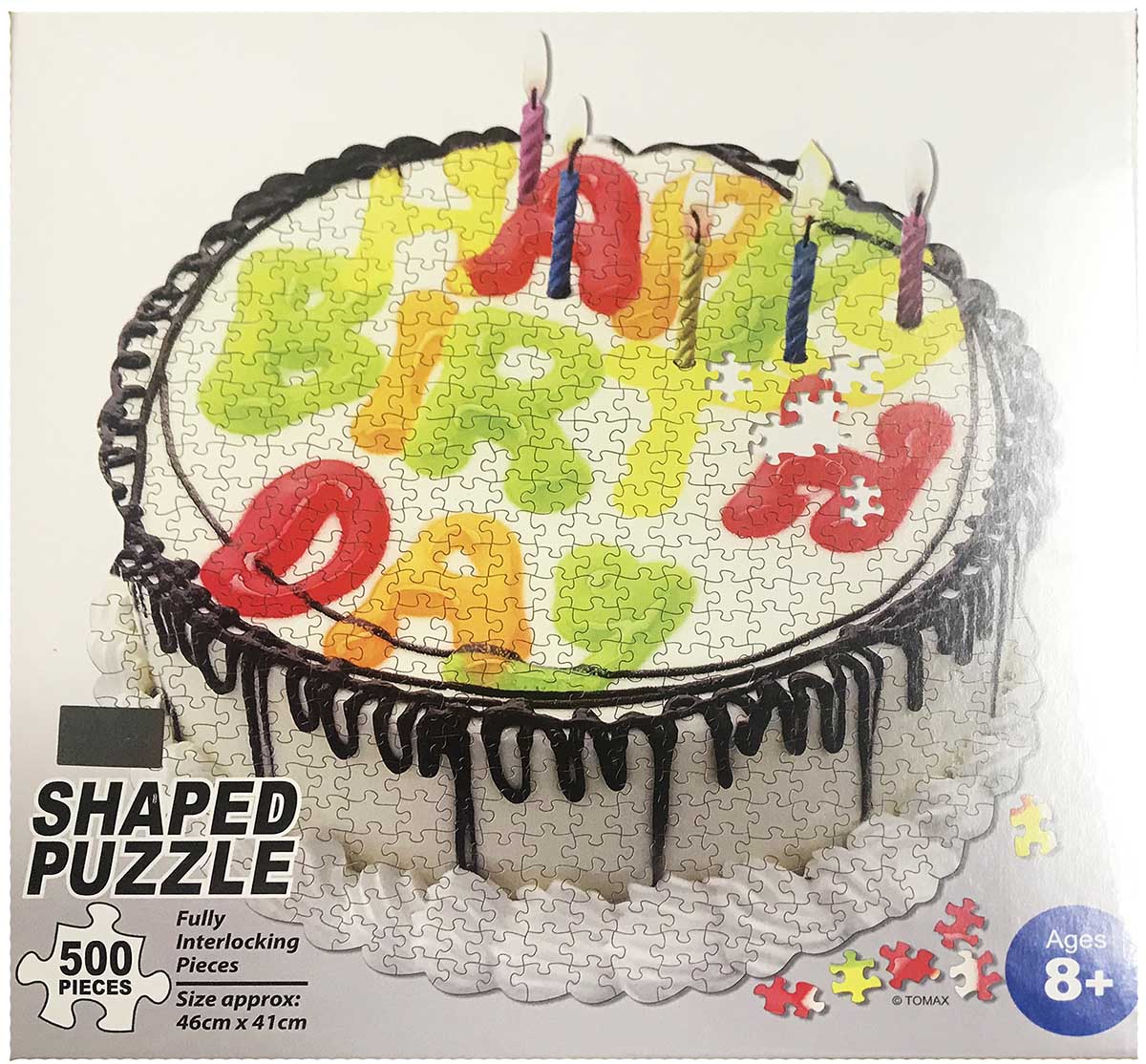 PFG Birthday Cake, Shaped Puzzle (Usage/Used - PUZZLES FOR GOOD)