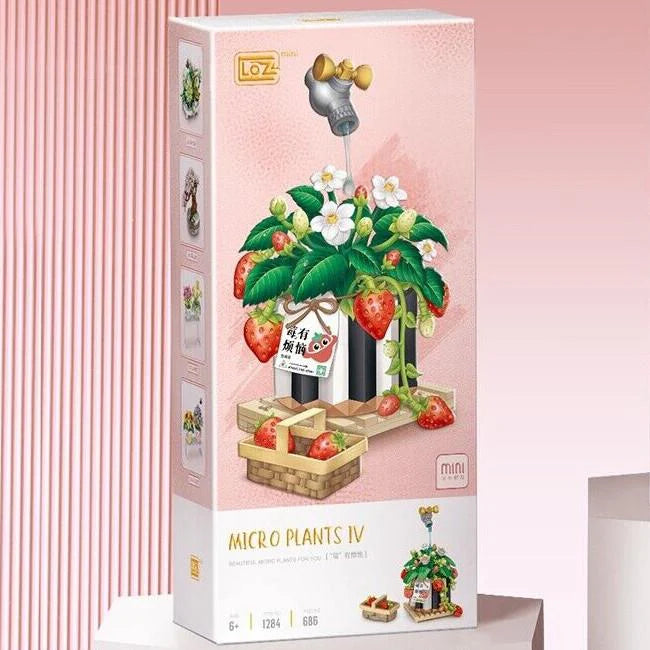LOZ Micro Plants IV - Strawberry Bonsai Plant (686pcs)