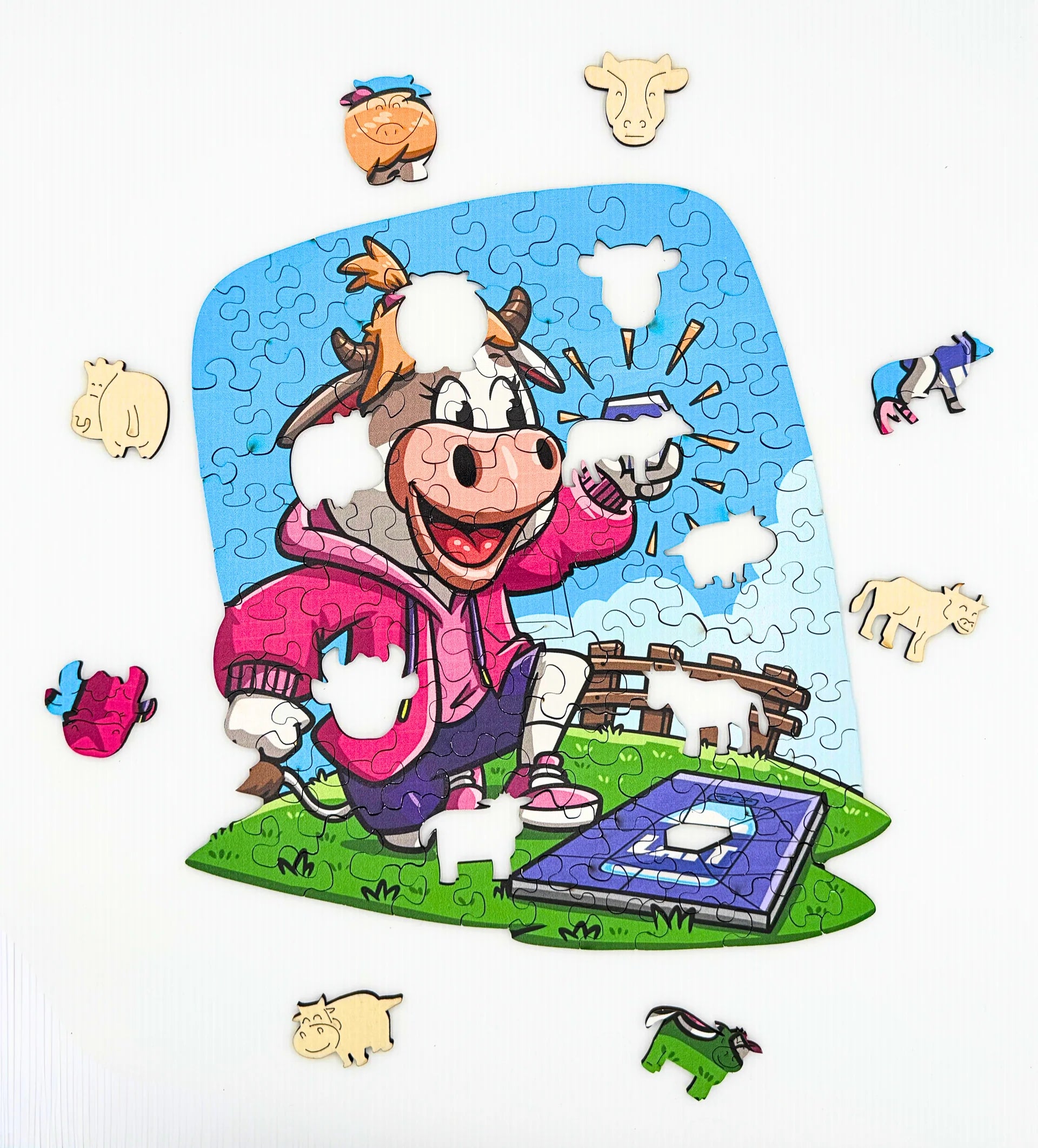 Twig la vache (bois) (94 pièces) 
