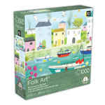 Collection d'art folklorique: vélo au bord de la mer (1000pcs)